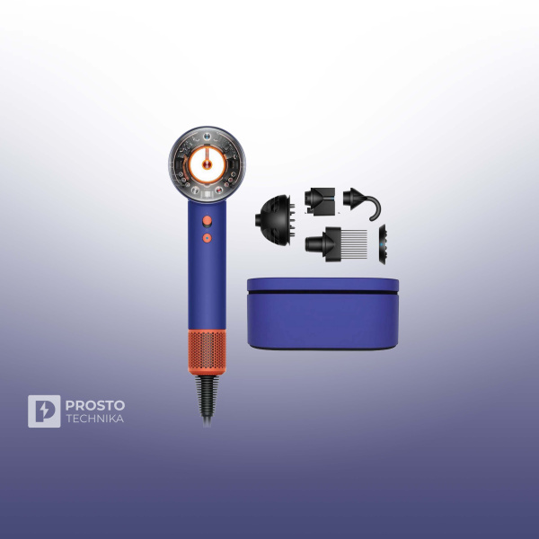 Фен Dyson Supersonic Nural HD16 (Vinca Blue/Topaz) с кейсом